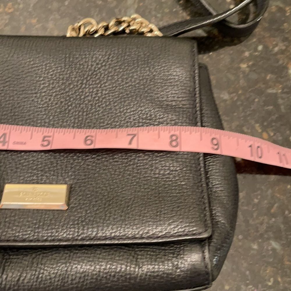 *Kate Spade* Black Leather Chain Handbag EUC - Picture 8 of 11